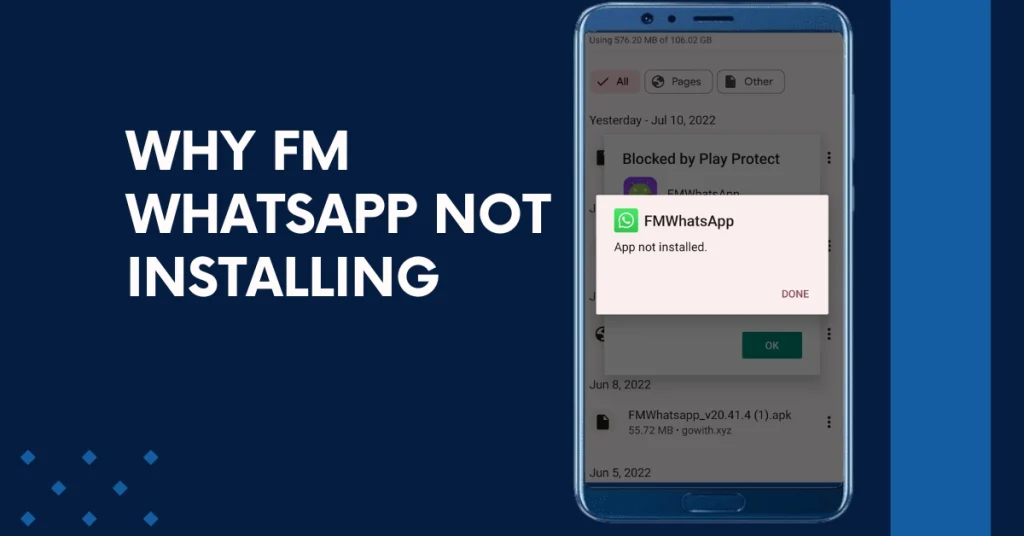 Why is FM Whatsapp Not Installing?