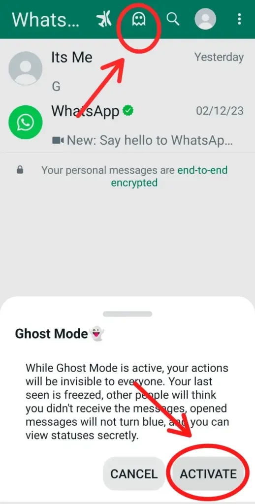 FM WhatsApp Ghost Mode privacy feature